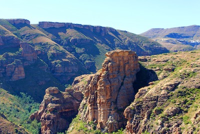 Landscape in Lesotho